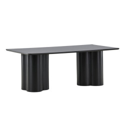 Table basse en bois design noir OLY