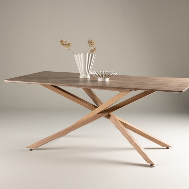 Table à manger moderne en bois 180x90 cm PIZE