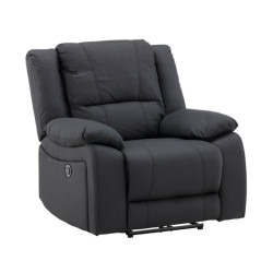 Fauteuil relax noir SINGA