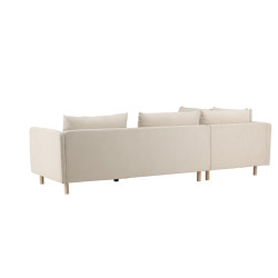 Canapé d'angle gauche beige moderne MOLLYA