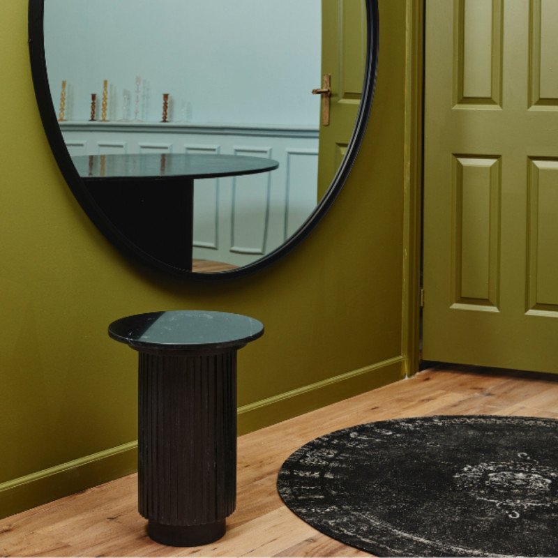 Table d'appoint chic ne marbre noir ANNO, tendance actuelle