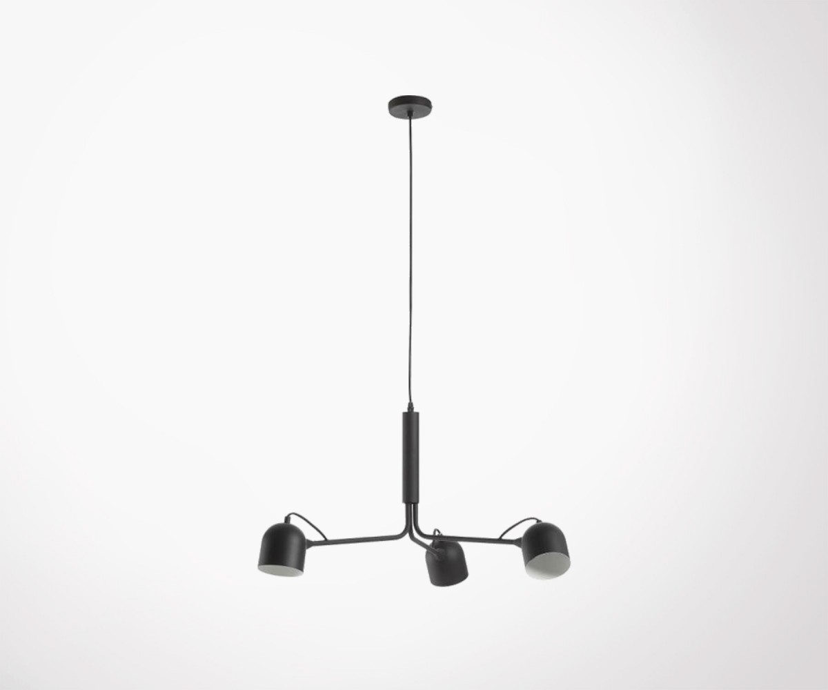 Métal Noir Lampe Design Suspendue Djian A3Lj5Rq4