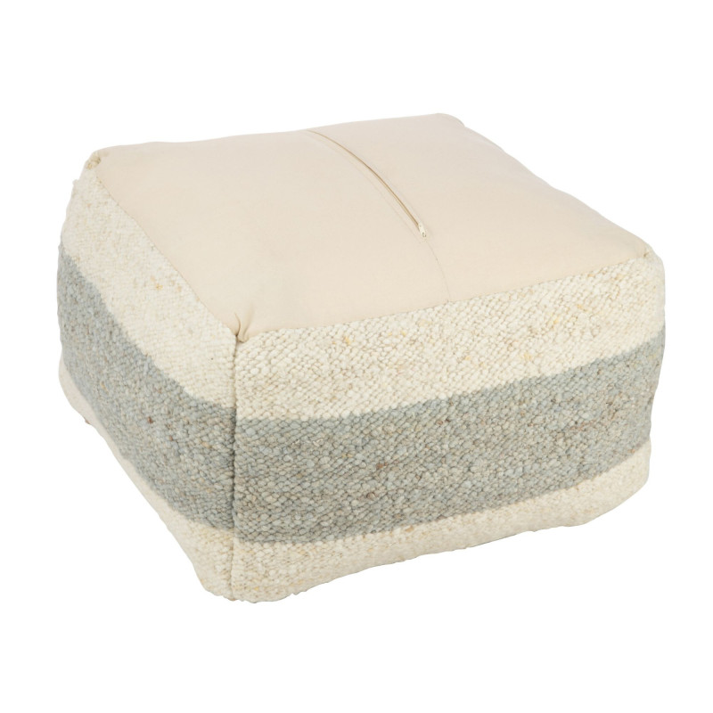Pouf tissu avec rayures RAYO