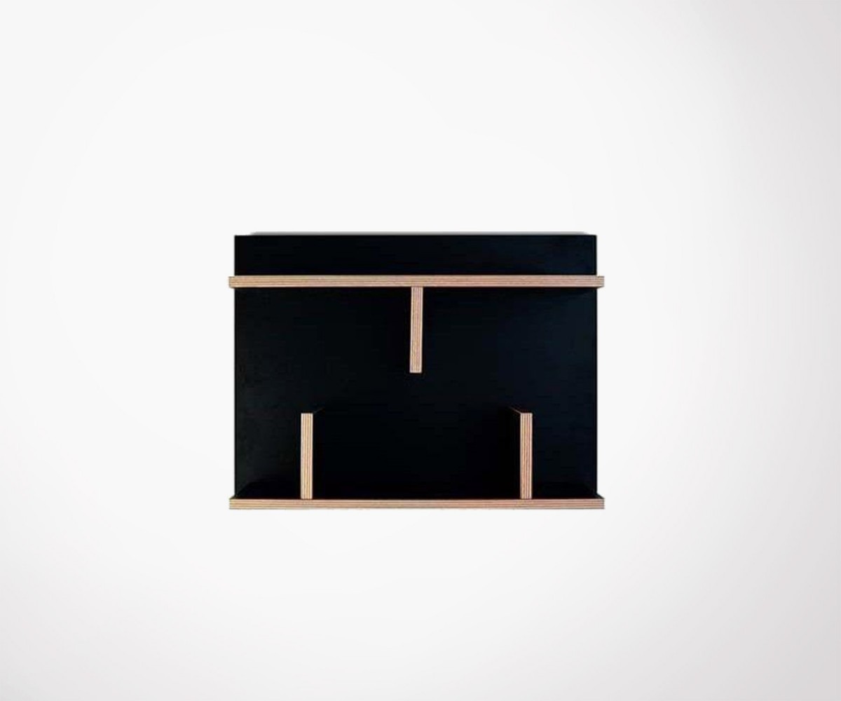 Petite étagère murale 60cm bois bern temahome loading zoom