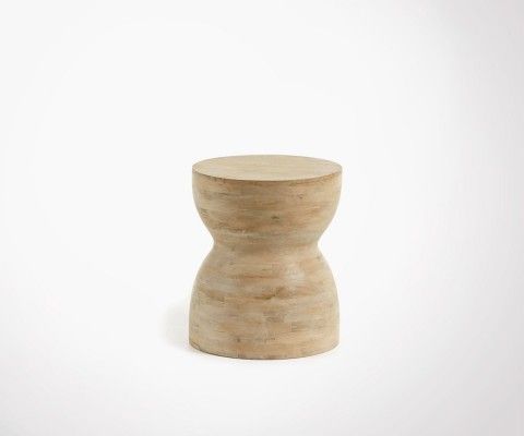 Table d'appoint 40cm bois naturel MAZTEK