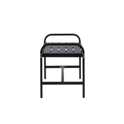 Banc d'extérieur en métal noir CASOA