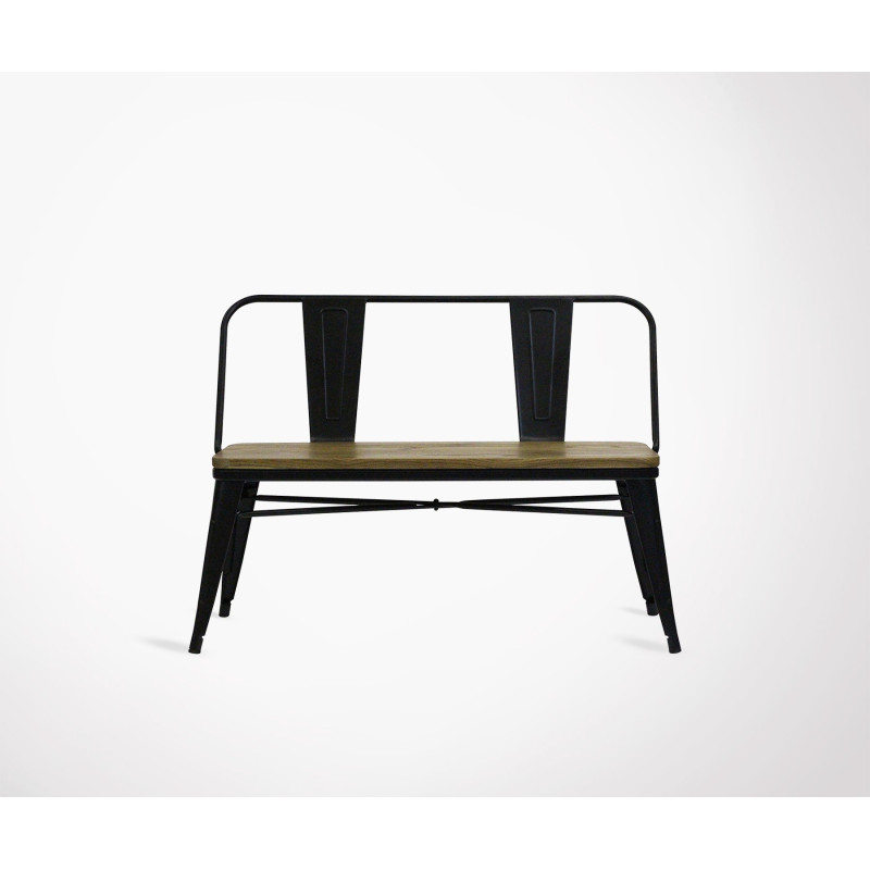 Grand Banc En Bois Et Metal Style Industriel De La Marque Red Cartel
