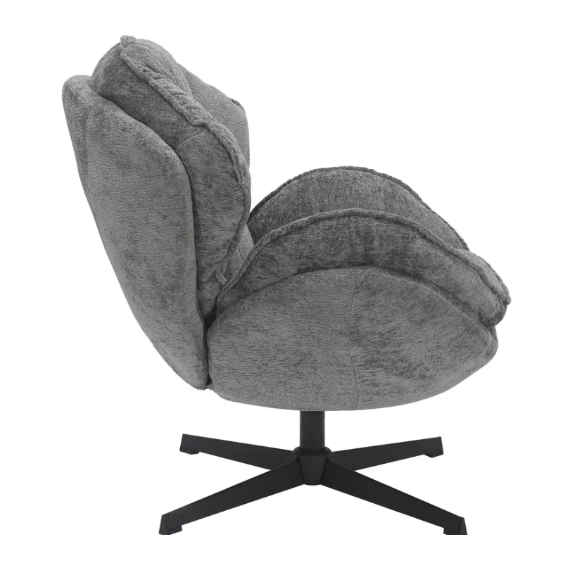 Fauteuil TORNE gris : Confort maximal et look moderne