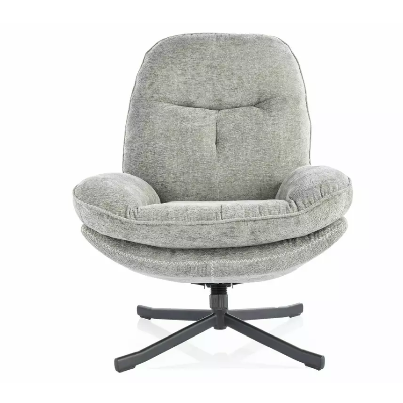 Fauteuil pivotant NALAK olive : Confort et praticité à 360°