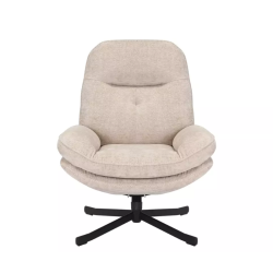 Fauteuil pivotant NALAK beige : Confort absolu sans accoudoirs