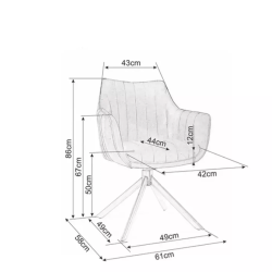 Chaise pivotante beige clair NOPE 2 - Confort et style à 180°