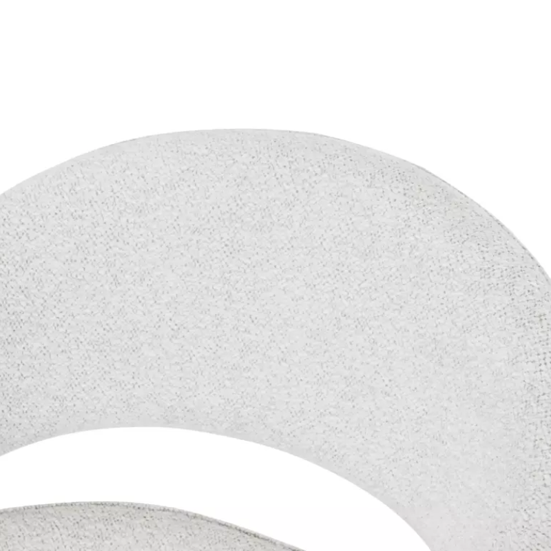 Chaise design beige MASEE - Accoudoirs et pivot à 180°