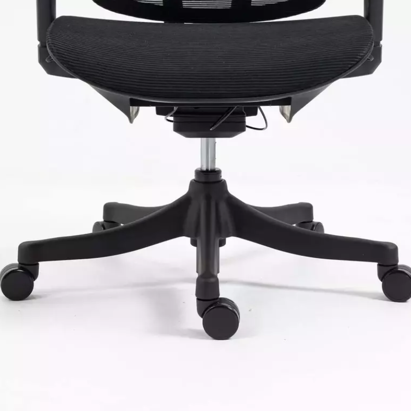 Chaise de bureau noire LORES3 - Accoudoirs 4D et ergonomie avancée