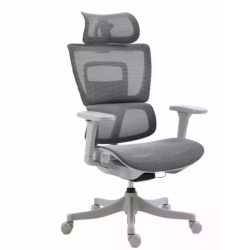 Chaise de bureau ergonomique grise LORES3 Réglage et confort