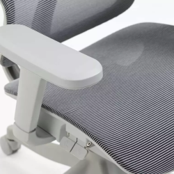 Chaise de bureau ergonomique grise LORES3 Réglage et confort
