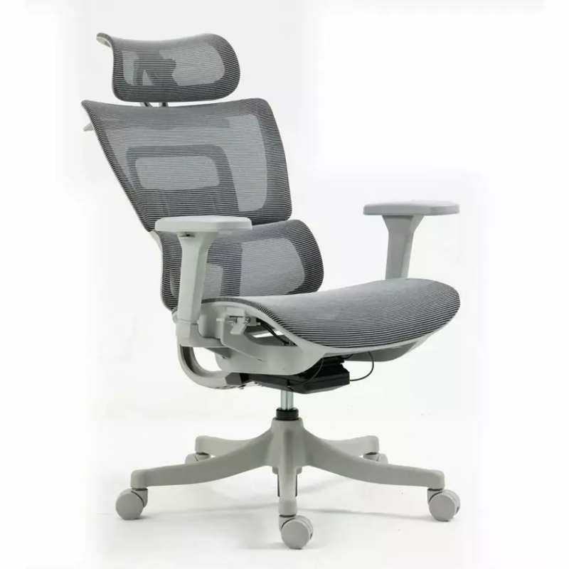 Chaise de bureau ergonomique grise LORES3 Réglage et confort