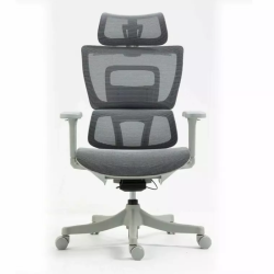 Chaise de bureau ergonomique grise LORES3 Réglage et confort