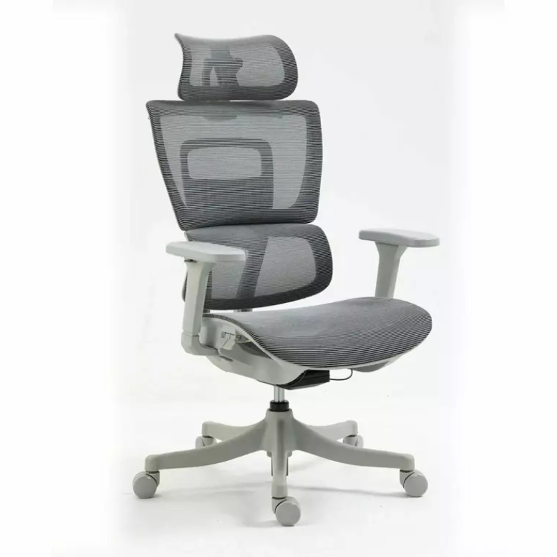 Chaise de bureau ergonomique grise LORES3 Réglage et confort