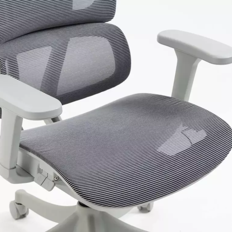 Chaise de bureau ergonomique grise LORES3 Réglage et confort