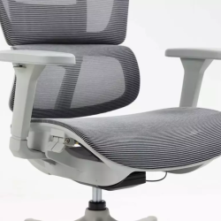 Chaise de bureau ergonomique grise LORES3 Réglage et confort