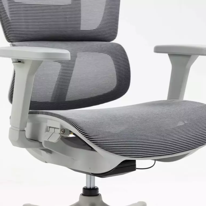 Chaise de bureau ergonomique grise LORES3 Réglage et confort
