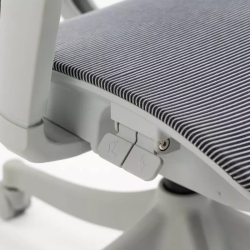 Chaise de bureau ergonomique grise LORES3 Réglage et confort
