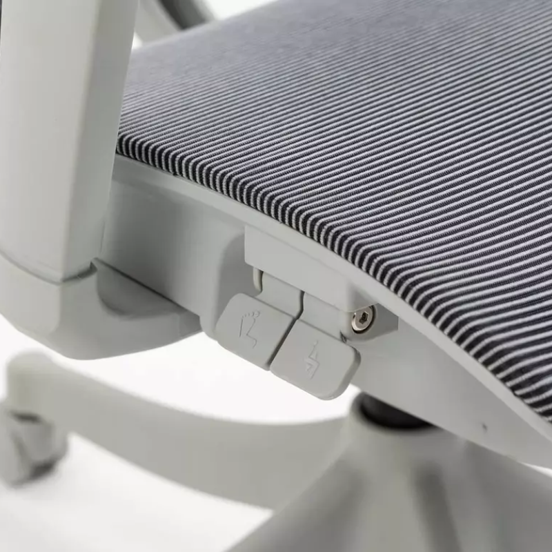 Chaise de bureau ergonomique grise LORES3 Réglage et confort