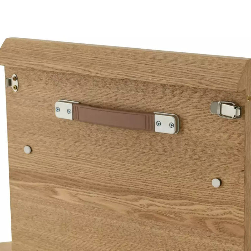 Table ronde extensible NOYT 120 cm chêne naturel avec pied chêne