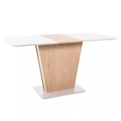 Table à manger extensible design chêne et cachemire ELIANDRAZ