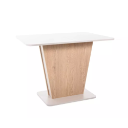 Table à manger extensible design chêne et cachemire ELIANDRAZ