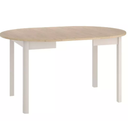 Table repas extensible ronde 8 places bois clair LORENZAZ1