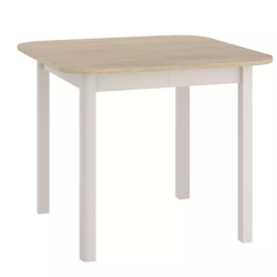 Table repas extensible carrée 6 personnes cachemire/chêne LORENZAZ3