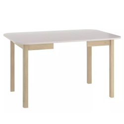 Table carrée extensible cachemire et chêne clair 6 personnes LORENZAZ4