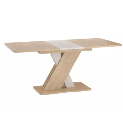 Table à manger extensible 8 personnes bois cachemire moderne SYRELLAZ