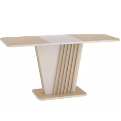 Table repas extensible bois clair cachemire 8 places CASSIANAZ