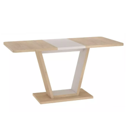 Table repas extensible rectangulaire chêne et cachemire 8 places LUMIANAZ