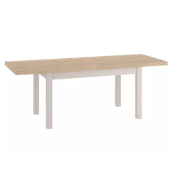 Table repas extensible rectangulaire bois clair 10 places VERTICAZ1