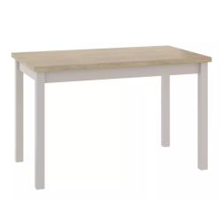 Table rectangulaire compacte 100x60 cm chêne et cachemire 4 places - VELMAZ5
