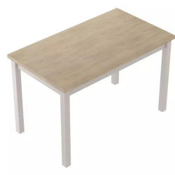 Table à manger 120 x 68 cm bois clair et cachemire VELMAZ6