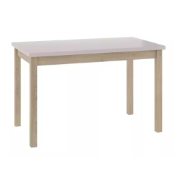 Table à manger 120 x 68 cm crème & chêne VELMAZ