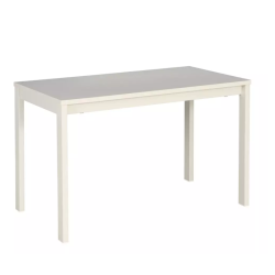 Table basse moderne rectangulaire blanc cassé de 75 cm ONYXIA