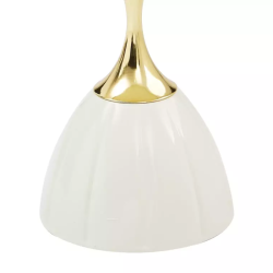 Table basse métal blanc et or style contemporain moderne ORLENA