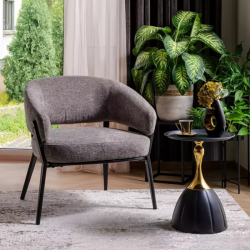 Table basse métal noir et or moderne style contemporain ORLENA