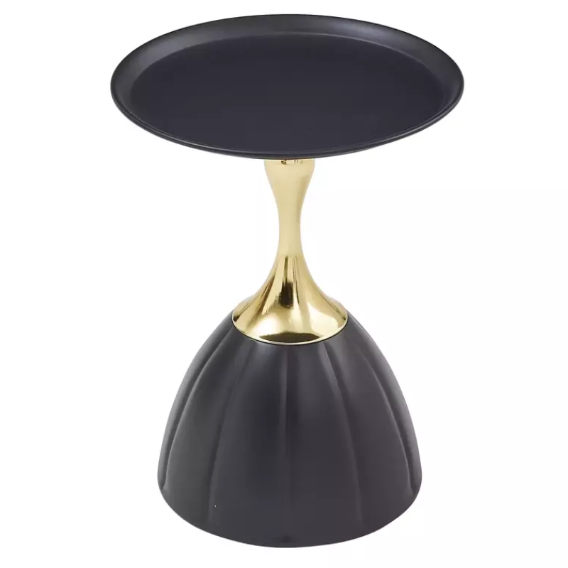 Table basse métal noir et or moderne style contemporain ORLENA