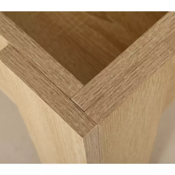 Table basse relevable avec rangement chêne clair NALOAH