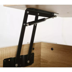 Table basse relevable avec rangement chêne clair NALOAH