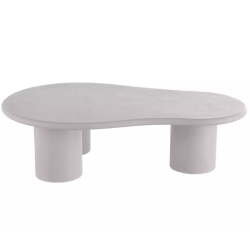 Banc en microciment gris clair au design moderne VINNER