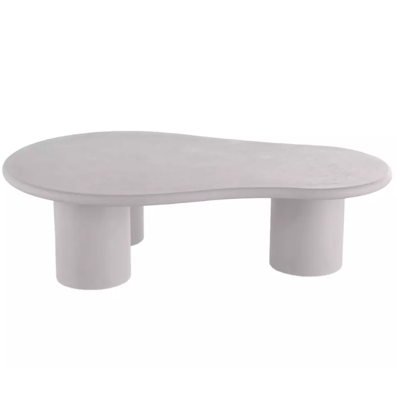 Banc en microciment gris clair au design moderne VINNER