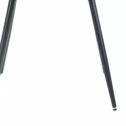 Chaise noire velours pieds métal noir mat assise moelleuse style minimal NEPTYN