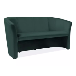 Canapé cabriolet spacieux SITTON 3 places velours vert tendance